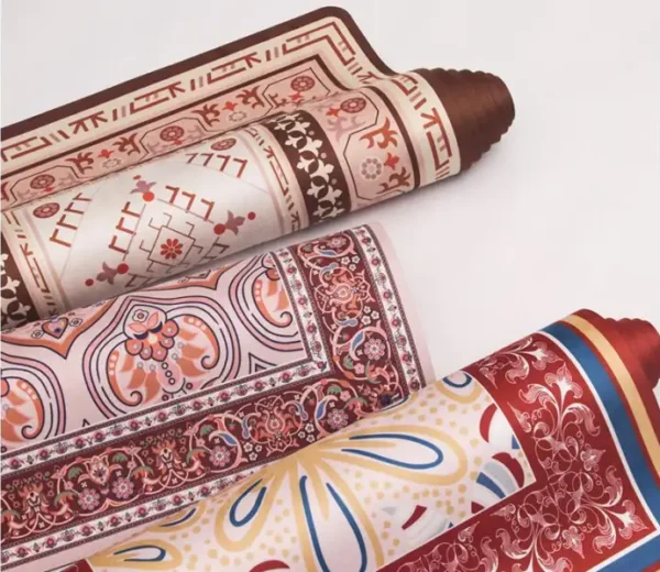 Suede yoga mat